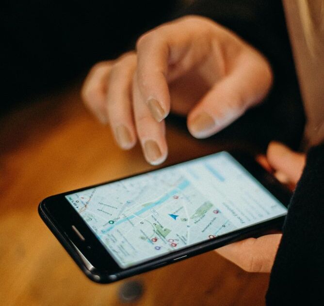 Smartphone-App-Motiv als Symbol für soziale App-Fotos und Plattformnutzung