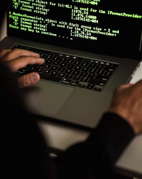 Polizei-/Datenbank-Terminal als Symbol für Fahndung, Trefferlisten und staatliche Datensysteme